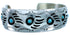 Genuine Sterling Silver Turquoise American Indian Bear Paw Cuff Bracelet RX109308